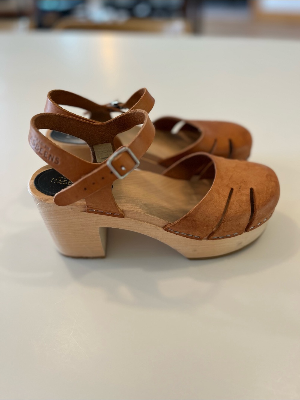 Swedish Hasbeens Leather Clog High
